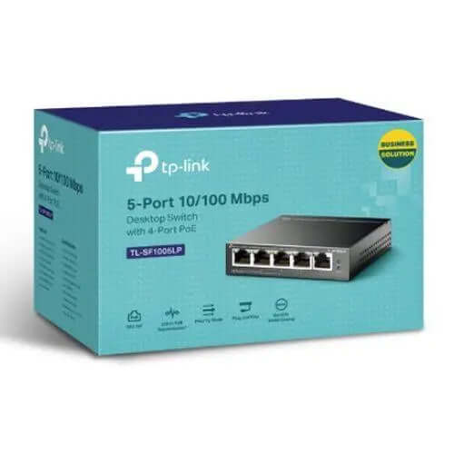 TP-LINK (TL-SF1005LP) 5-Port 10/100 Unmanaged Desktop Switch, 4-Port £ 24.44 X-Case