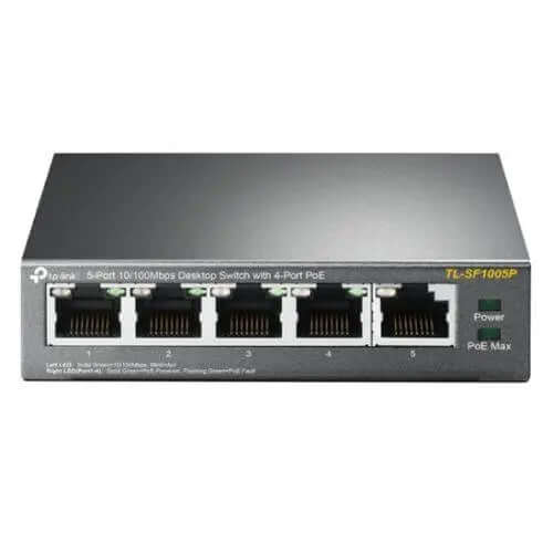 TP-LINK (TL-SF1005P) 5-Port 10/100 Unmanaged Desktop Switch, 4 Port £ 26.77 X-Case