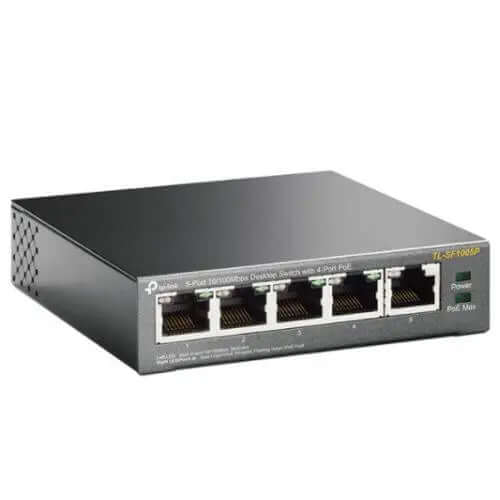 TP-LINK (TL-SF1005P) 5-Port 10/100 Unmanaged Desktop Switch, 4 Port £ 26.77 X-Case