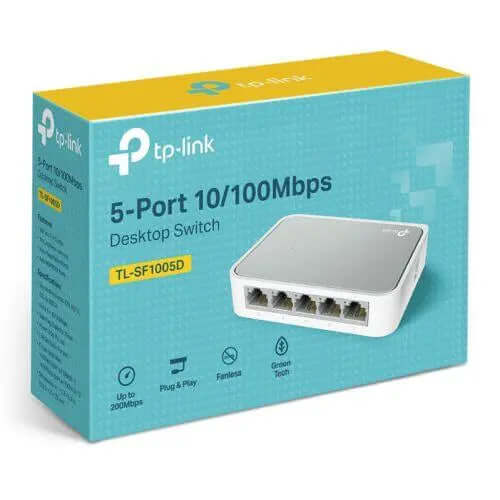 TP-LINK (TL-SF1005D V16) 5-Port 10/100Mbps Unmanaged Desktop Switch, £ 6.86 X-Case