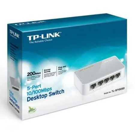 TP-LINK (TL-SF1005D V16) 5-Port 10/100Mbps Unmanaged Desktop Switch, £ 6.86 X-Case