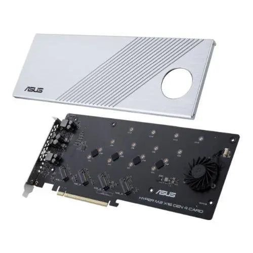 Asus Hyper M.2 x16 Gen 4 Card PCIe 4.0 3.0 Supports four NVMe M.2 X Case