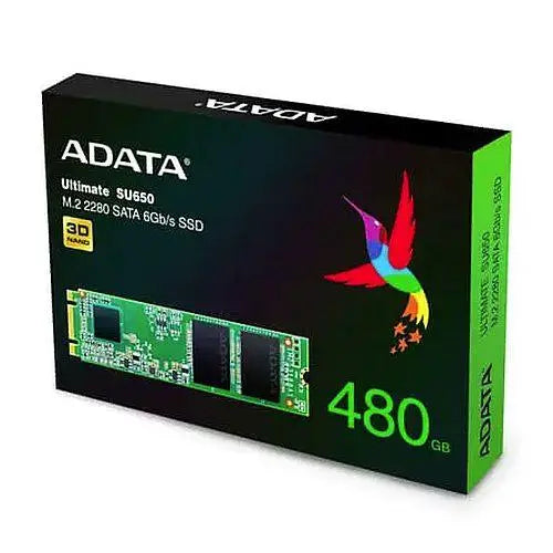 ADATA 480GB Ultimate SU650 M.2 SATA SSD, M.2 2280, SATA3, 3D NAND, R/W £ 29.08 X-Case