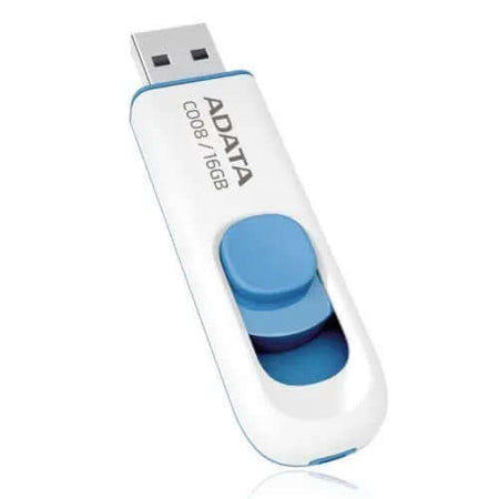 ADATA 16GB USB 2.0 Memory Pen, C008, Retractable, Capless, White - £ 2.24 X-Case