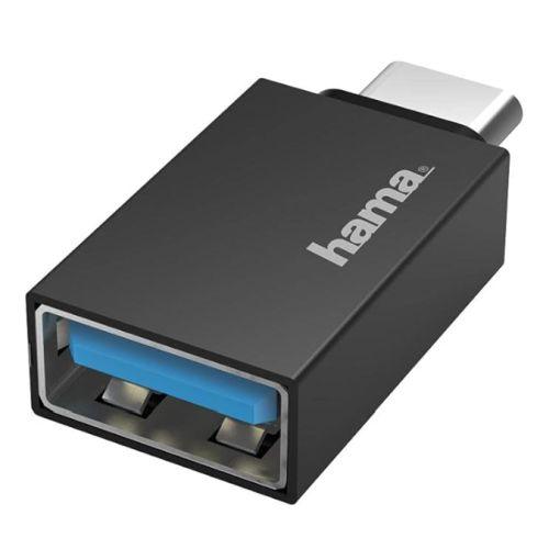 Hama Micro USB 3.2 Gen1 OTG Adapter, USB-C Male to USB-A Female, 5Gbps-0