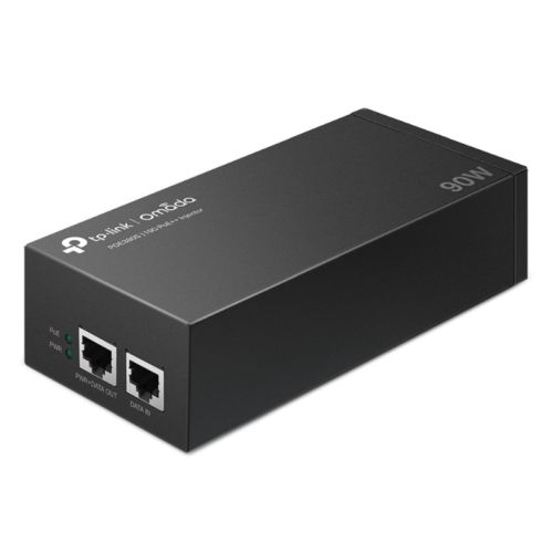 TP-LINK (POE380S) Omada 90W 10G PoE++ Injector, 2x 10Gbps Ports, Up to 90W, Wall-Mounting/Desktop-0