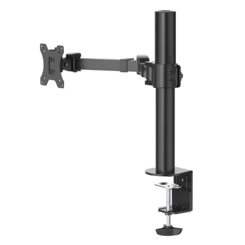 Hama Full-Motion Single Monitor Arm, 13-35" Monitors, Height-Adjustable, Swivel/Tilt, Pull-Out, Clamp-0