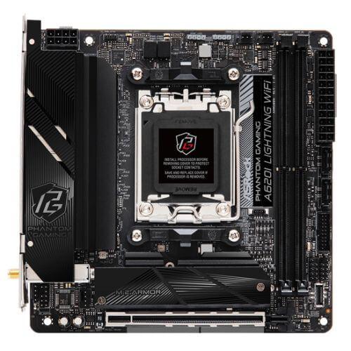 Asrock A620I LIGHTNING WIFI, AMD A620, AM5, Mini ITX, 2 DDR5, HDMI, Wi-Fi 6E, 2.5G LAN, 2x M.2-0