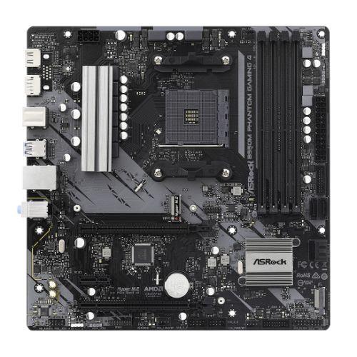 Asrock B550M PHANTOM GAMING 4, AMD B550, AM4, Micro ATX, 4 DDR4, HDMI, DP, XFire, PCIe4, M.2-0