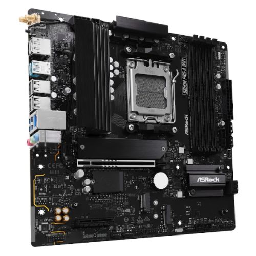 Asrock B850M PRO-A WIFI, AMD B850, AM5, Micro ATX, 4 DDR5, HDMI, DP, Wi-Fi 6E, 2.5G LAN, 3x M.2-2