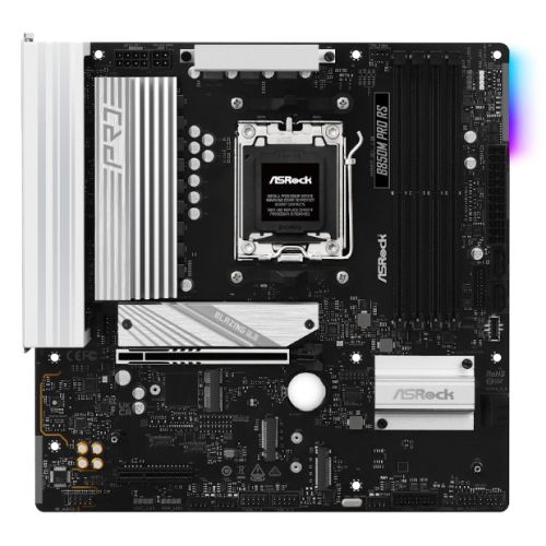 Asrock B850M PRO RS, AMD B850, AM5, Micro ATX, 4 DDR5, HDMI, DP, 2.5G LAN, RGB, 3x M.2-0