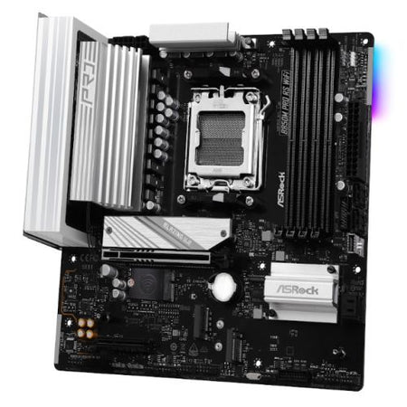 Asrock B850M PRO RS WIFI, AMD B850, AM5, Micro ATX, 4 DDR5, HDMI, DP, Wi-Fi 6E, 2.5G LAN, RGB, 3x M.2-1