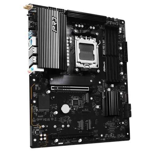 Asrock B850 PRO-A WIFI, AMD B850, AM5, ATX, 4 DDR5, HDMI, USB-C (DP-alt), Wi-Fi 6E, 2.5G LAN, 4x M.2-2