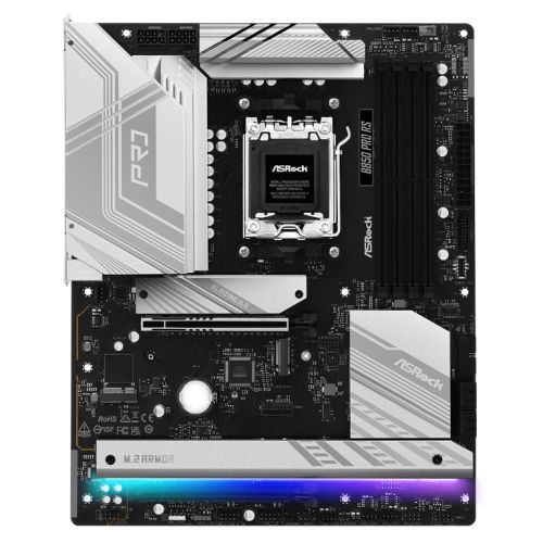 Asrock B850 PRO RS, AMD B850, AM5,  ATX, 4 DDR5, HDMI, USB-C (DP-alt), 2.5G LAN, RGB, 4x M.2-0