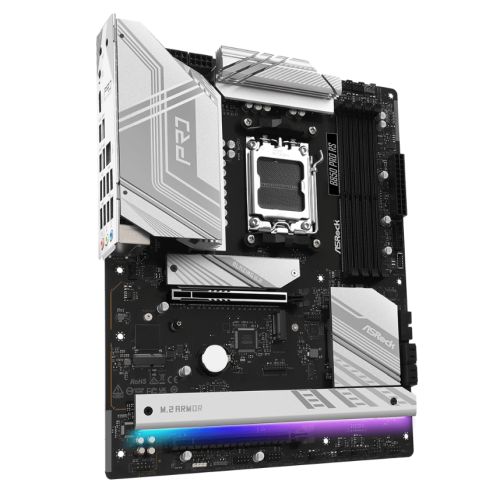 Asrock B850 PRO RS, AMD B850, AM5,  ATX, 4 DDR5, HDMI, USB-C (DP-alt), 2.5G LAN, RGB, 4x M.2-2