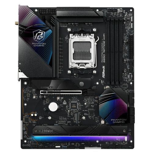 Asrock B850 RIPTIDE WIFI, AMD B850, AM5, ATX, 4 DDR5, HDMI, Wi-Fi 7, 2.5G LAN, RGB, 4x M.2-0