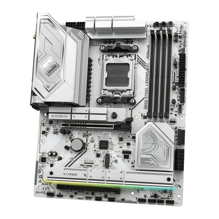 Asrock B850 STEEL LEGEND WIFI, AMD B850, AM5, ATX, 4 DDR5, HDMI, Wi-Fi 7, 2.5G LAN, RGB, 4x M.2-1