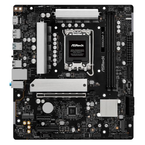 Asrock B860M-X, Intel B860, 1851, Micro ATX, 2 DDR5, HDMI, DP, 2.5G LAN, 2x M.2-0