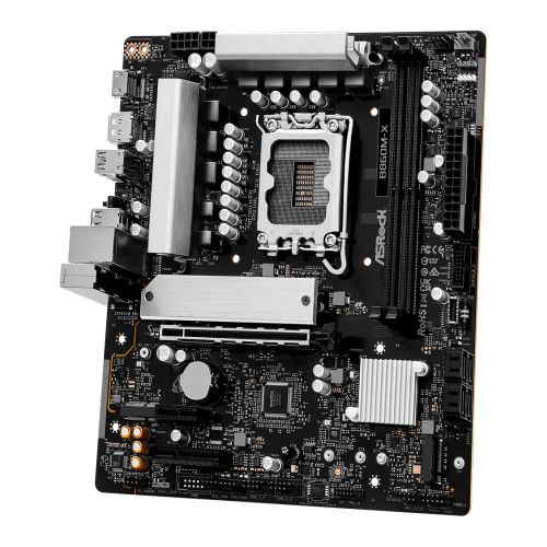 Asrock B860M-X, Intel B860, 1851, Micro ATX, 2 DDR5, HDMI, DP, 2.5G LAN, 2x M.2-1