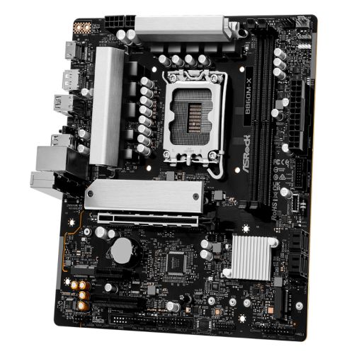 Asrock B860M-X, Intel B860, 1851, Micro ATX, 2 DDR5, HDMI, DP, 2.5G LAN, 2x M.2-2