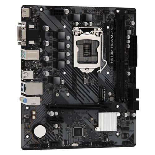 Asrock H510M-HDV/M.2 SE, Intel H510, 1200, Micro ATX, 2 DDR4, VGA, DVI, HDMI, M.2-2