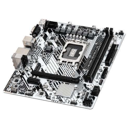 Asrock H610M-HDV/M.2+ D5, Intel H610, 1700, Micro ATX, 2 DDR5, VGA, HDMI, DP, PCIe4, 1x M.2-1