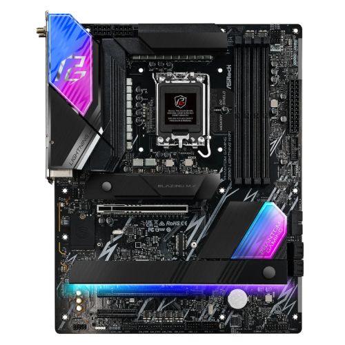 Asrock Z890 LIGHTNING WIFI, Intel Z890, 1851, ATX, 4 DDR5, HDMI, 2 TB4, Wi-Fi 7, 2.5G LAN, RGB, 4x M.2-0