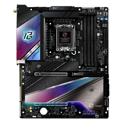 Asrock Z890 NOVA WIFI, Intel Z890, 1851, ATX, 4 DDR5, HDMI, 2 TB4, Wi-Fi 7, 2.5G & 5G LAN, RGB, 6x M.2-0