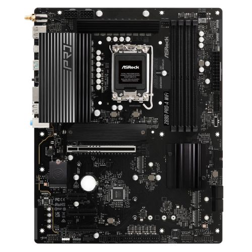 Asrock Z890 PRO-A WIFI, Intel Z890, 1851, ATX, 4 DDR5, HDMI, DP, TB4, Wi-Fi 6E, 2.5G LAN, 4x M.2-0