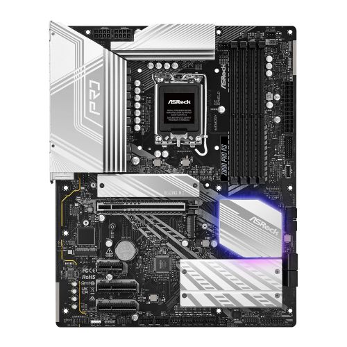 Asrock Z890 PRO RS, Intel Z890, 1851, ATX, 4 DDR5, HDMI, DP, 2 TB4, 2.5G LAN, RGB, 4x M.2-0