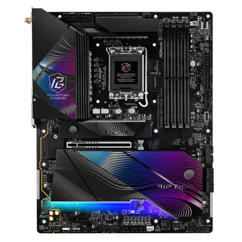 Asrock Z890 RIPTIDE WIFI, Intel Z890, 1851, ATX, 4 DDR5, HDMI, 2 TB4, Wi-Fi 7, 2.5G LAN, RGB, 5x M.2-0