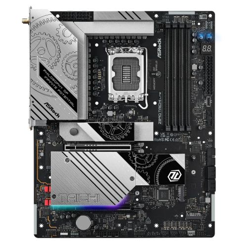 Asrock Z890 TAICHI LITE, Intel Z890, 1851, ATX, 4 DDR5, HDMI, 2 TB4, Wi-Fi 7, 5G & 2.5G LAN, RGB, 6x M.2-0