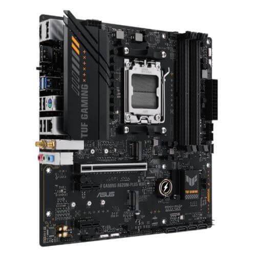 Asus TUF GAMING A620M-PLUS WIFI, AMD A620, AM5, Micro ATX, 4 DDR5, HDMI, 2 DP, Wi-Fi 6, 2.5G LAN, PCIe4, 2x M.2-1