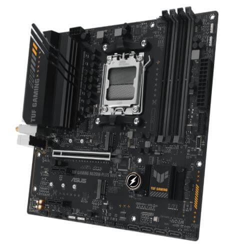 Asus TUF GAMING A620M-PLUS WIFI, AMD A620, AM5, Micro ATX, 4 DDR5, HDMI, 2 DP, Wi-Fi 6, 2.5G LAN, PCIe4, 2x M.2-2