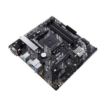 Asus PRIME B450M-A II, AMD B450, AM4, Micro ATX, 4 DDR4, VGA, DVI, HDMI, RGB Header, M.2-1