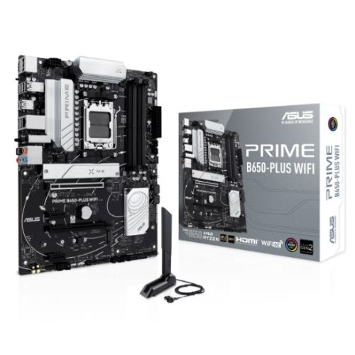 Asus PRIME B650-PLUS WIFI, AMD B650, AM5, ATX, 4 DDR5, HDMI, DP, Wi-Fi 6E, 2.5G LAN, 2x M.2-5