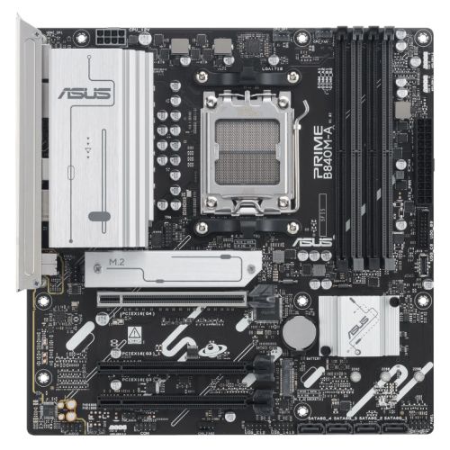 Asus PRIME B840M-A-CSM - Corporate Stable Model, AMD B840, AM5, Micro ATX, 4 DDR5, HDMI, 2 DP, 2.5G LAN, 3x M.2-0