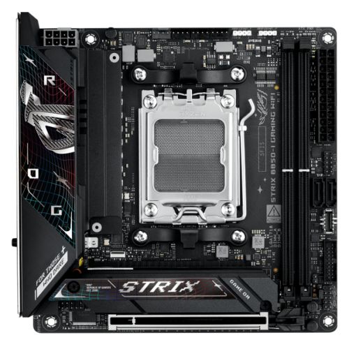 Asus ROG STRIX B850-I GAMING WIFI, AMD B850, AM5, Mini ITX, 2 DDR5, HDMI, Wi-Fi 7, 2.5G LAN, 2x M.2-0