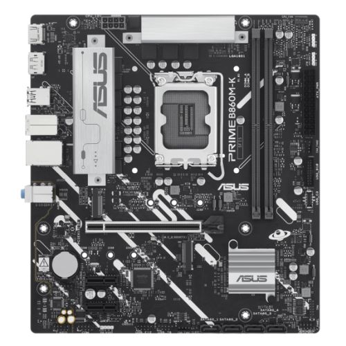 Asus PRIME B860M-K, Intel B860, 1851, Micro ATX, 2 DDR5, HDMI, DP, 2.5G LAN, 2x M.2-0