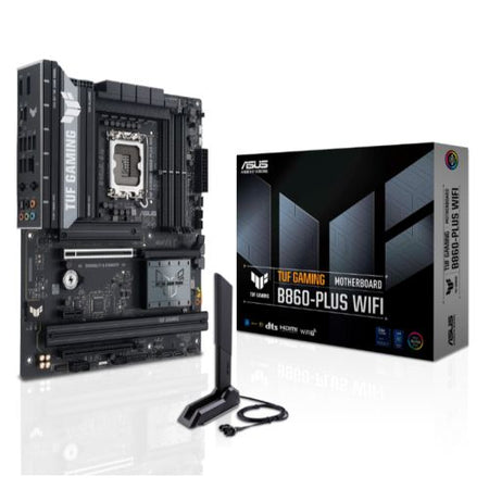 Asus TUF GAMING B860-PLUS WIFI, Intel B860, 1851, ATX, 4 DDR5, HDMI, DP, USB 20Gbps, Wi-Fi 7, 2.5G LAN, RGB, 3x M.2-5