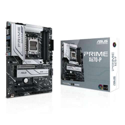 Asus PRIME X670-P, AMD X670, AM5, ATX, 4 DDR5, HDMI, DP, 2.5G LAN, PCIe4, 3x M.2-5