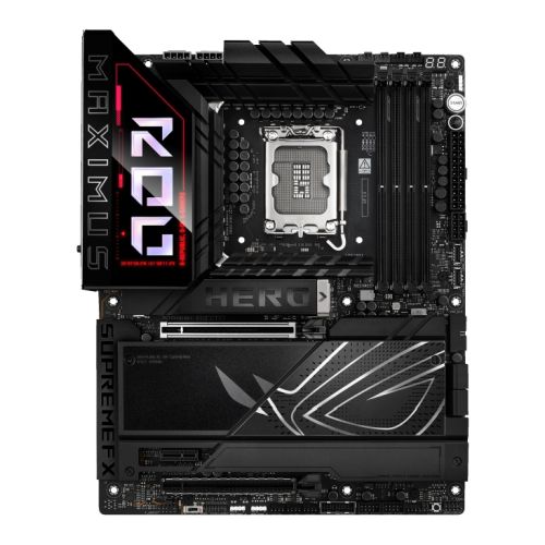 Asus ROG MAXIMUS Z890 HERO, Intel Z890, 1851, ATX, 4 DDR5, HDMI, 2 TB4, Wi-Fi 7, 5G & 2.5G LAN, PD 60W, RGB, 6x M.2-0