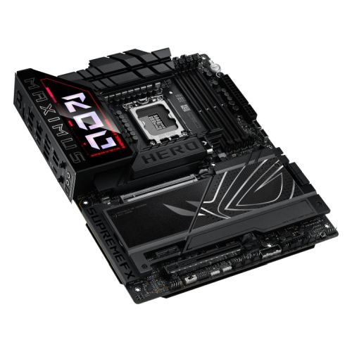 Asus ROG MAXIMUS Z890 HERO, Intel Z890, 1851, ATX, 4 DDR5, HDMI, 2 TB4, Wi-Fi 7, 5G & 2.5G LAN, PD 60W, RGB, 6x M.2-1