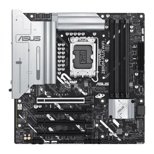 Asus PRIME Z890M-PLUS WIFI, Intel Z890, 1851, Micro ATX, 4 DDR5, HDMI, DP, Wi-Fi 7, 2.5G LAN, 3x M.2-0