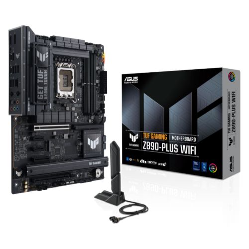 Asus TUF GAMING Z890-PLUS WIFI, Intel Z890, 1851, ATX, 4 DDR5, HDMI, DP, TB4, Wi-Fi 7, 2.5G LAN, RGB, 4x M.2-5