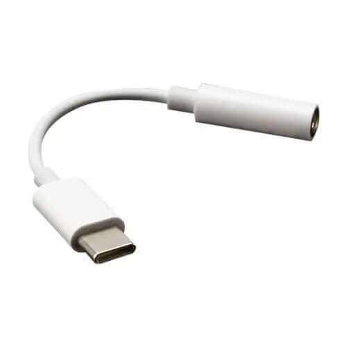 Akasa USB Type-C Male to 3.5mm Jack Female Adapter, 10cm, White - £ 4.19 X-Case