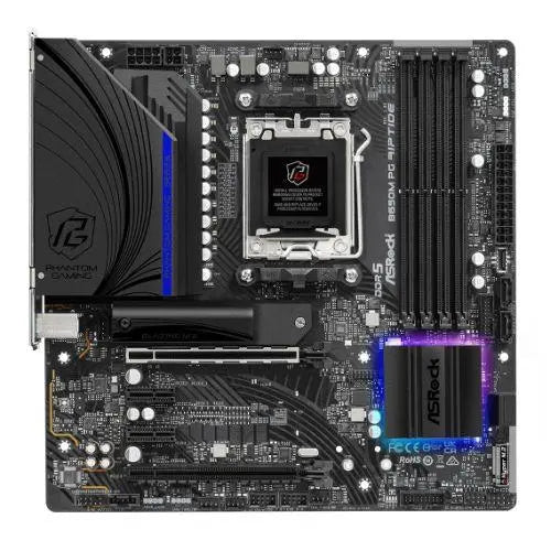 Asrock B650M PG RIPTIDE, AMD B650, AM5, Micro ATX, 4 DDR5, HDMI, DP, £ 126.74 X-Case