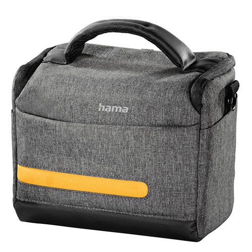 Hama Terra 130 Camera Bag, Shoulder Strap, Trolley Strap, Removable Divider, Grey, 20 x 10.5 x 16.5 cm Compartment-0