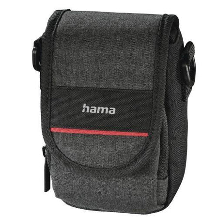 Hama Valletta 90P Compact Camera Case, Belt Loop, Shoulder Strap, Black, 7.5 x 5.2 x 13 cm Compartment-0