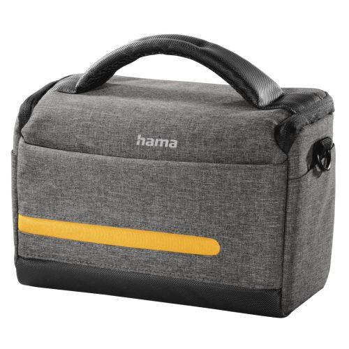 Hama Terra 135 Camera Bag, Shoulder Strap, Trolley Strap, Removable Divider, Grey, 23 x 9.5 x 14 cm Compartment-0